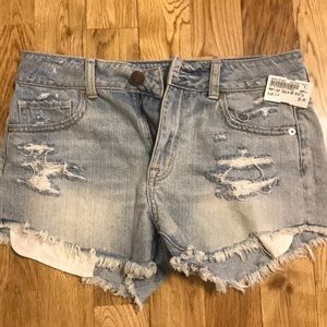 These are-comfortable ripped American eagle shorts